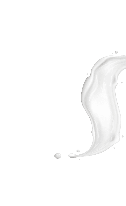 Decorative milk splash